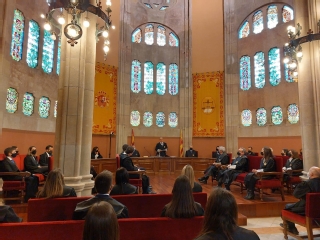 El presidente del alto tribunal catalán, Jesús M. Barrientos, ha presiidido el acto de toma de posesión de los nuevos jueces y juezas de la 70 promoción